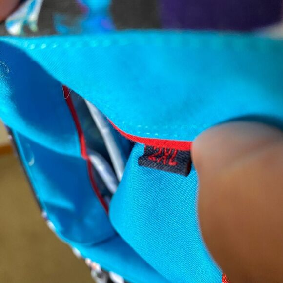 SUGAR Shirt Men's 2XL Colorful All-Over Print Dress Long Sleeve Flip Cuff - Picture 4 of 12